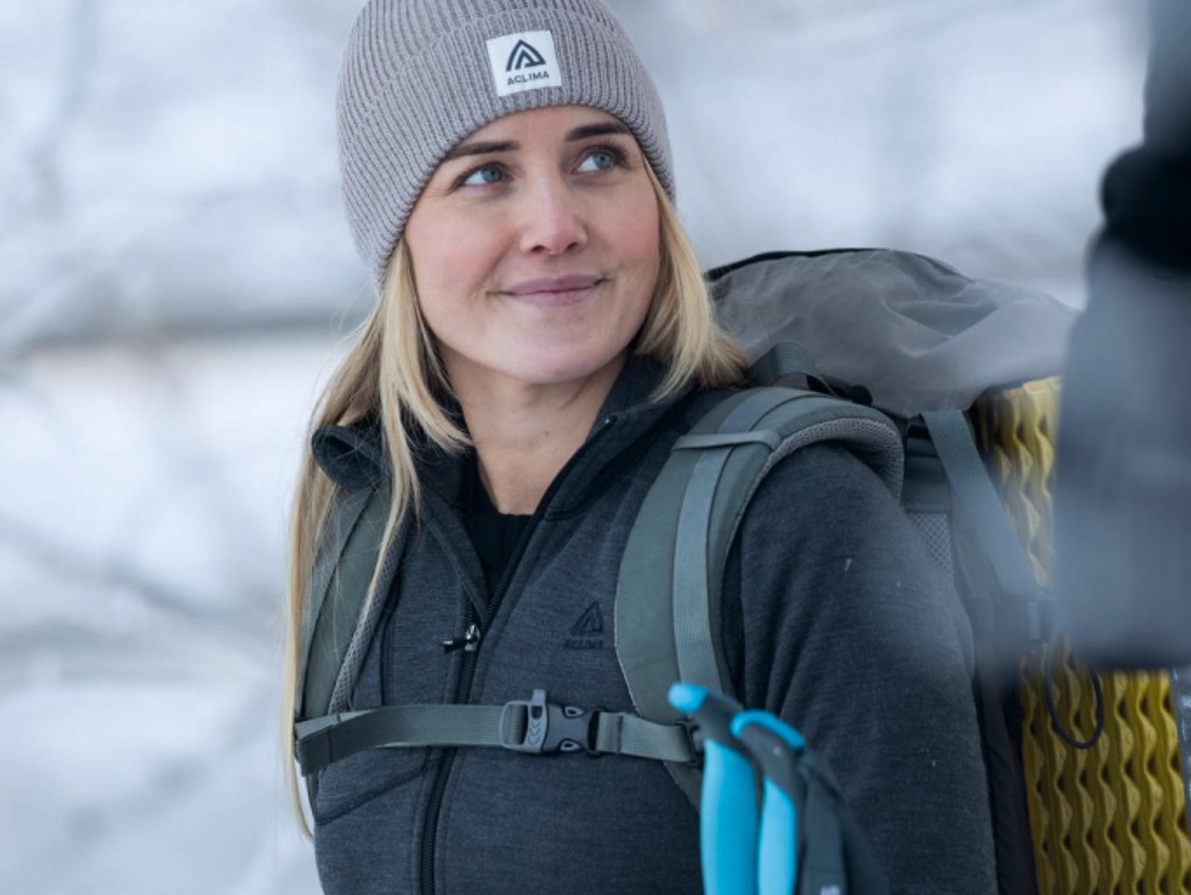 vandring i vinterlandskap