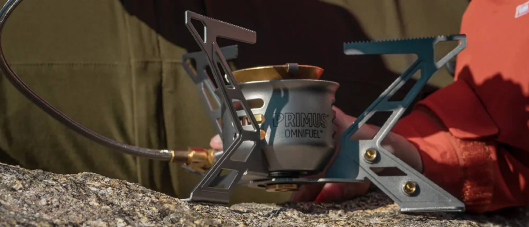 spritkök vid ett tält