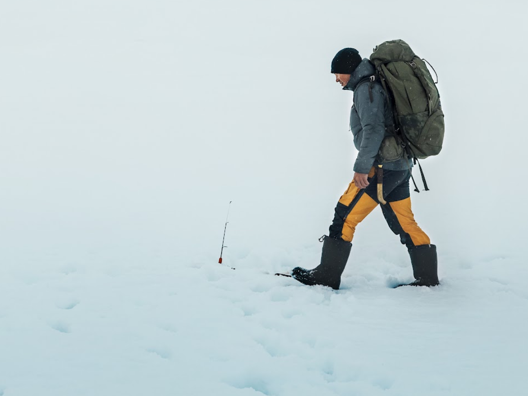 vandring i vinterlandskap
