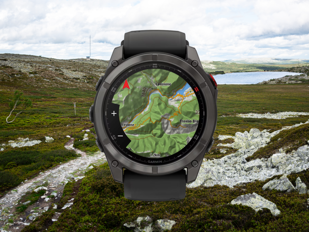 Garminklocka med GPX-rutt