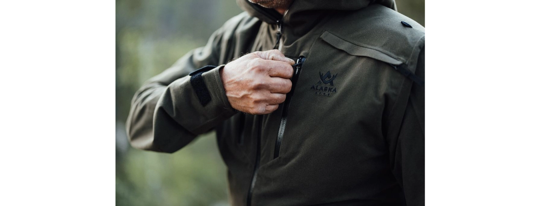 dragkedja på en jaktjacka från alaska 1795