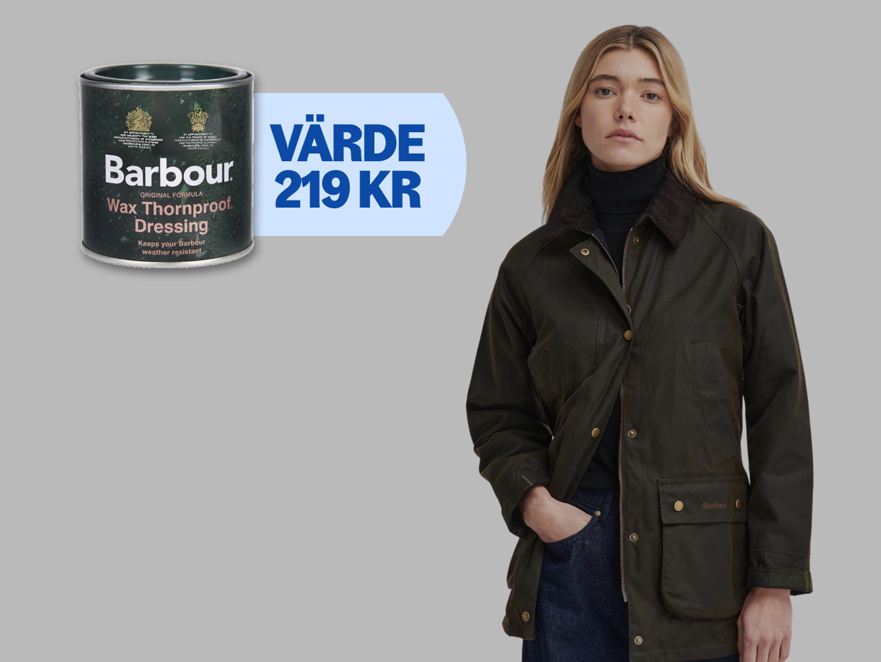 Kvinna i Barbour