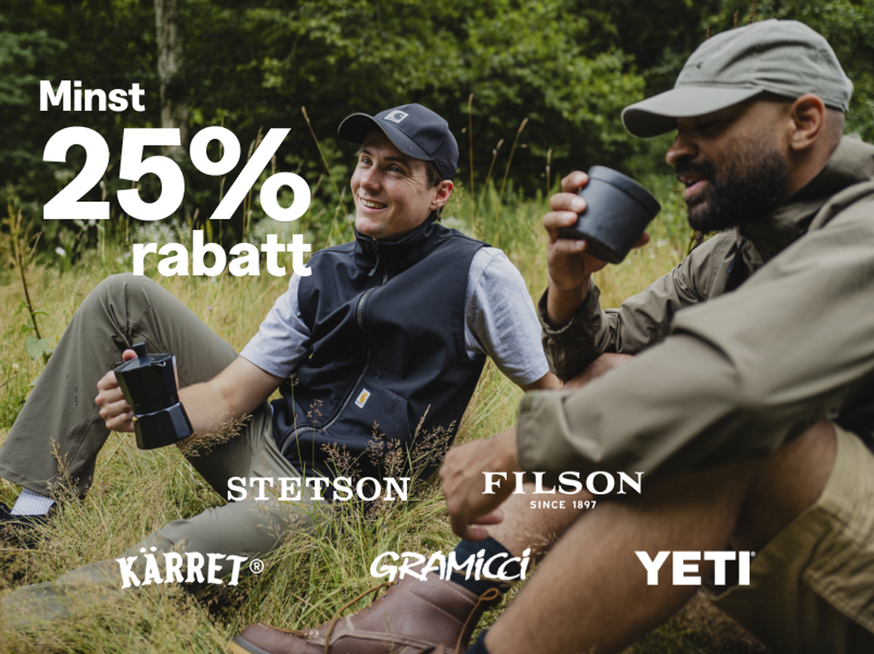 25% på brands