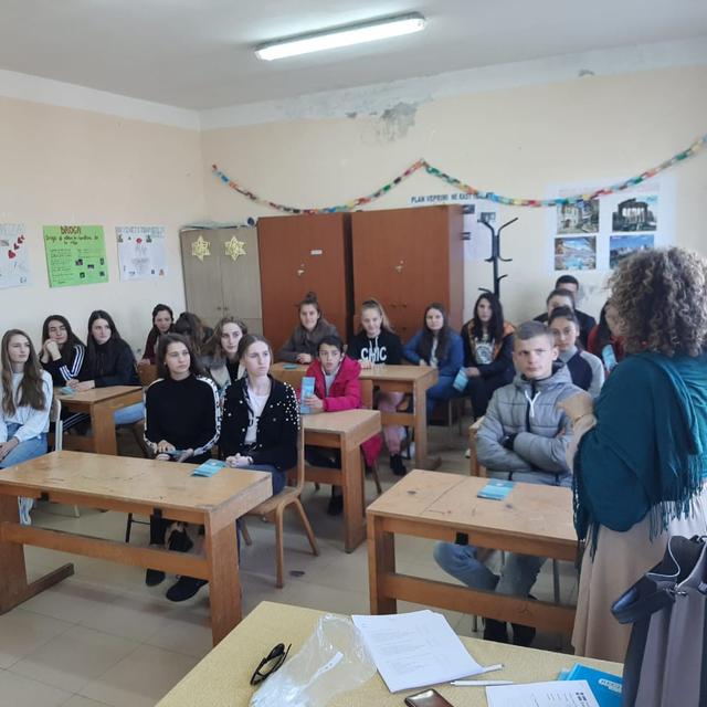 Informative meeting with the youth of the United High School "Llesh Nik Daka", Shënkollë