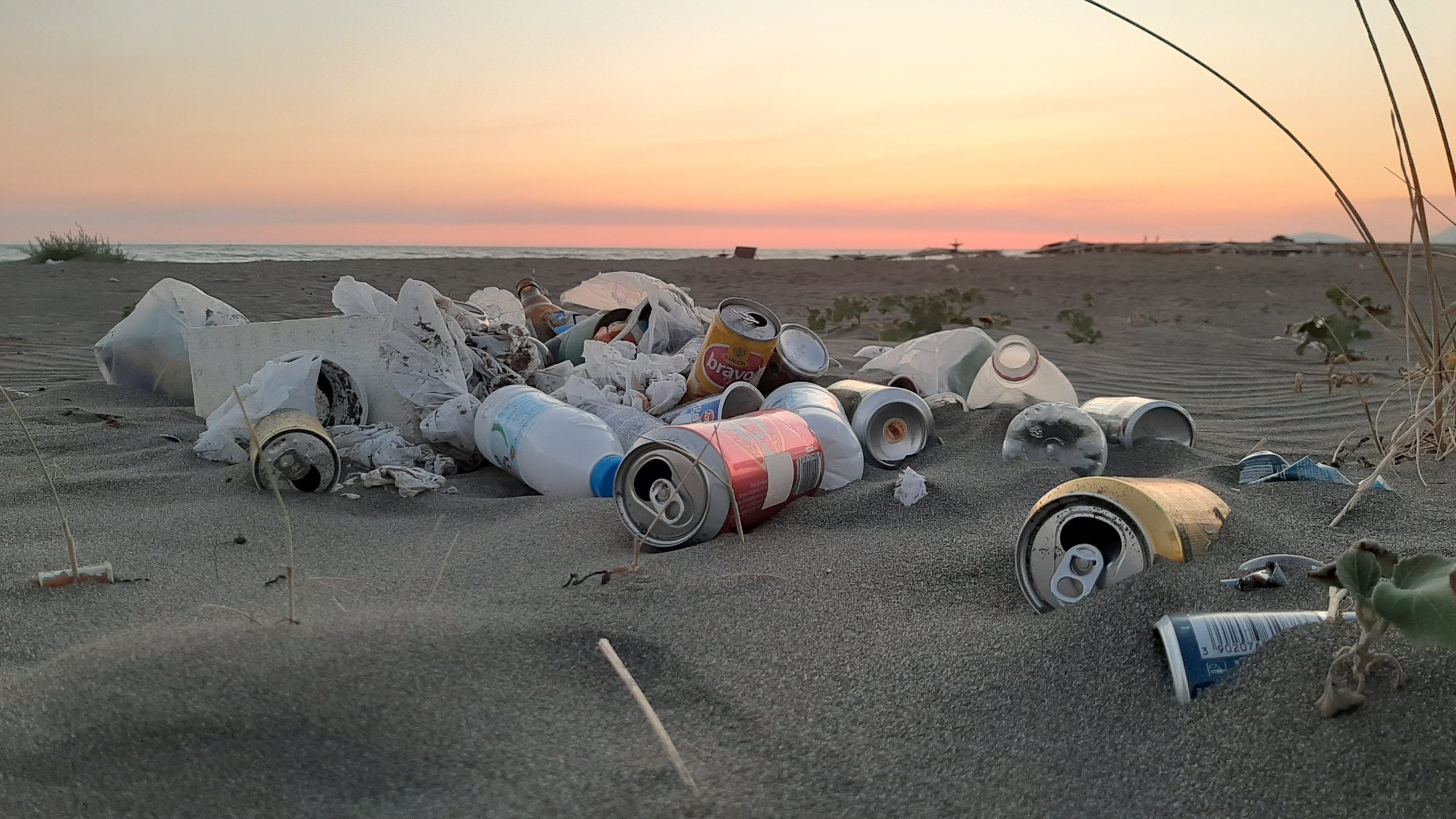 Realization of waste bins from disposable plastic bottles in the Center