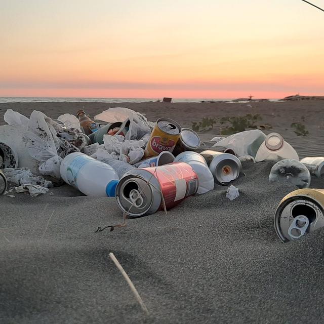 Realization of waste bins from disposable plastic bottles in the Center