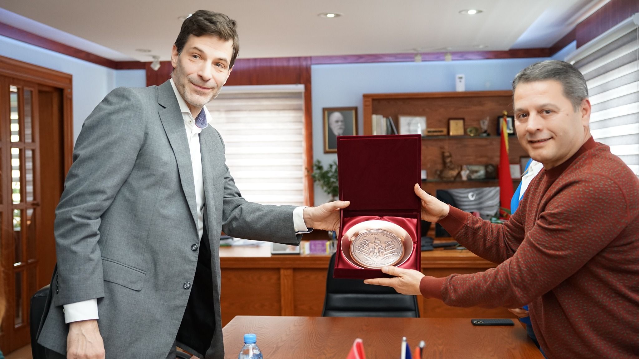 Visit to the Municipality of Lezha| (Mr. Pjerin Ndreu, Mr. Hasan Muça)