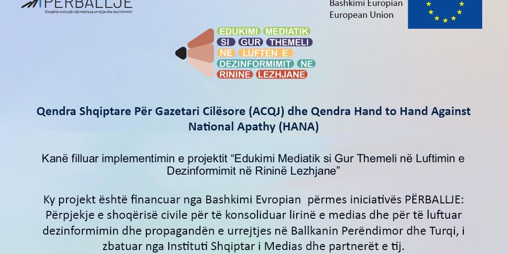 "Media Education as a Cornerstone in the Fight against Disinformation in Lezhë Youth"