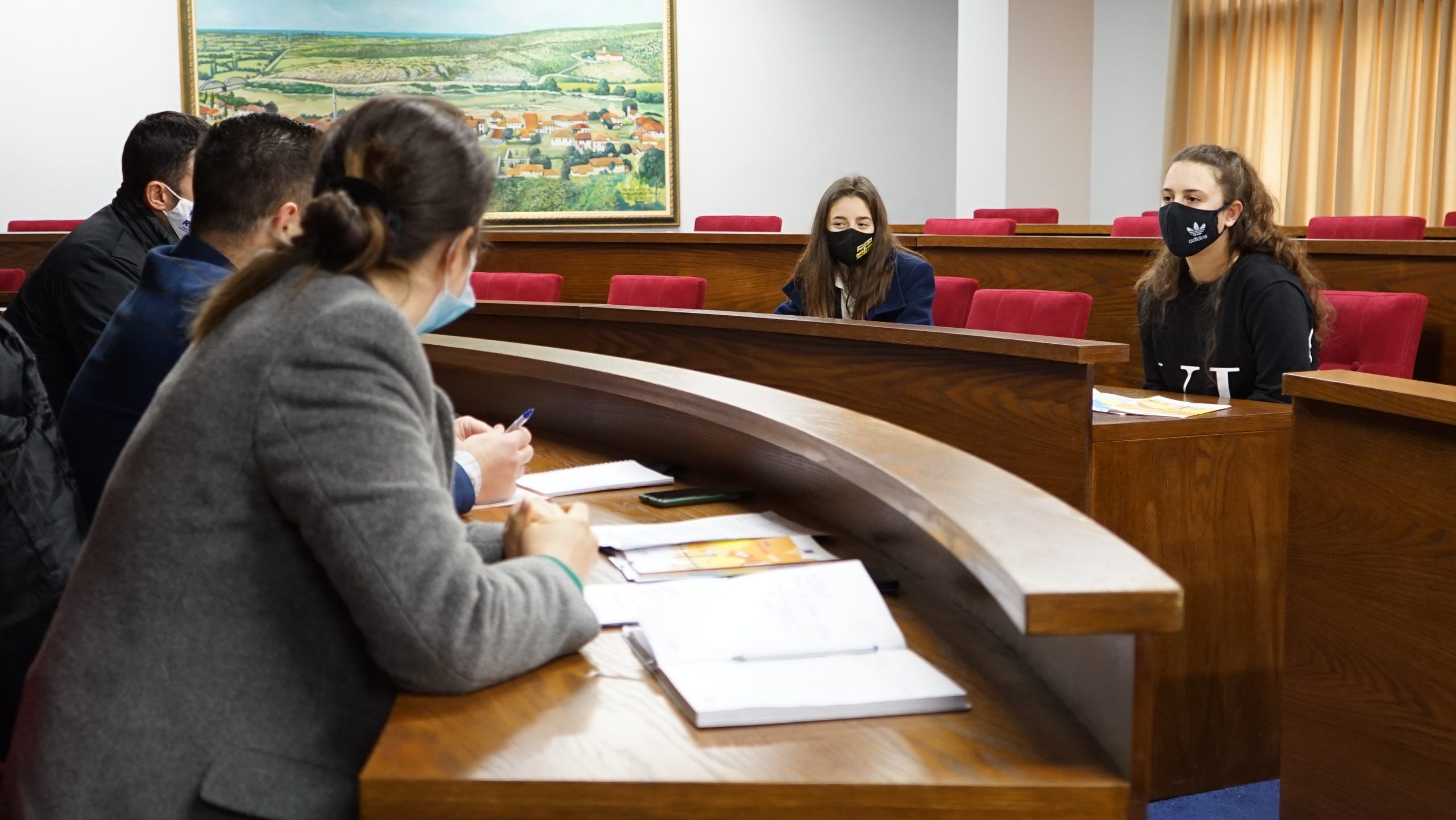 Visit to the Municipality of Lezha - Winter School "Introduction to Politics & European Integration"