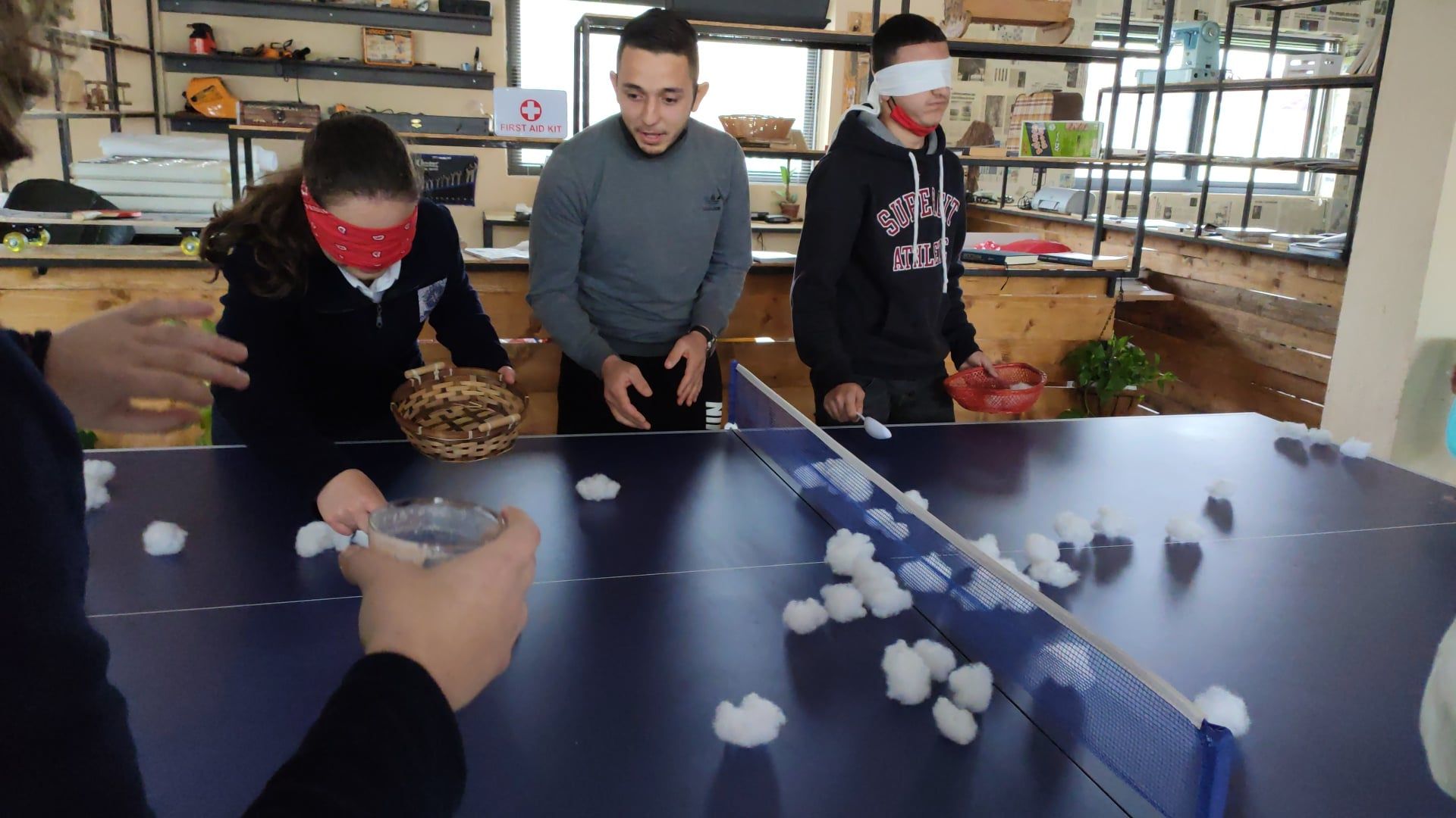 "Afternoon of indoor games"