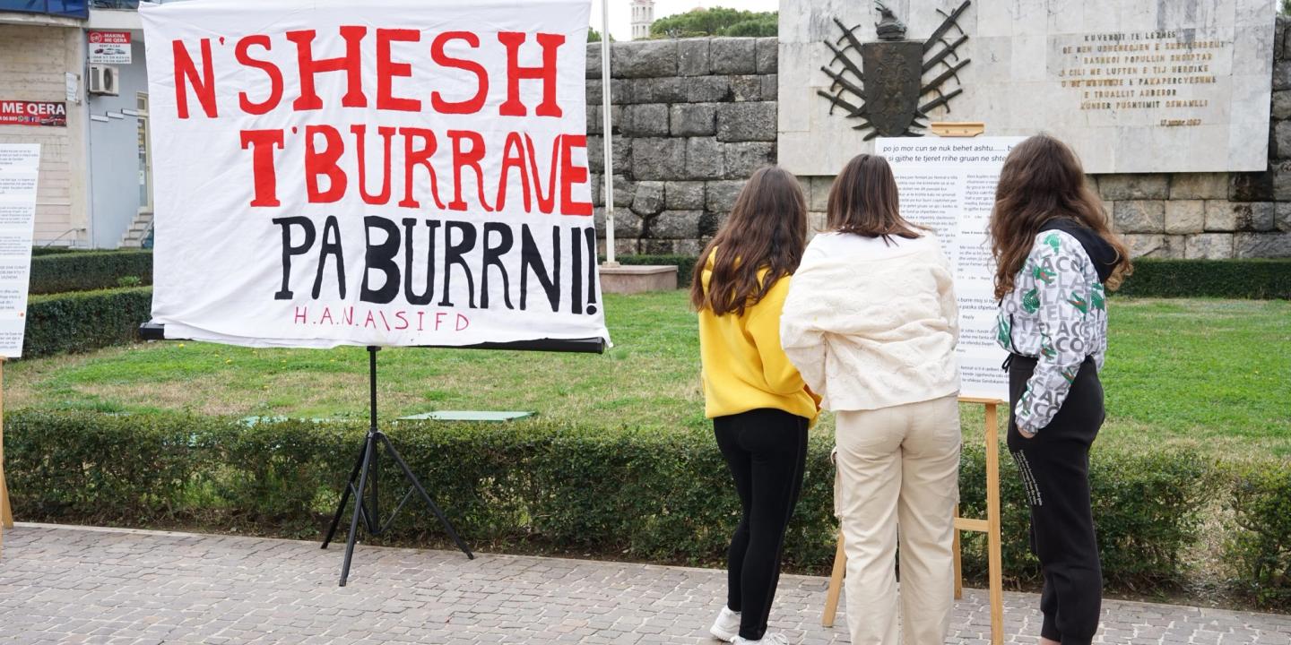 "The Square of Men Without Honor" - Exhibition - 8th of March Protest