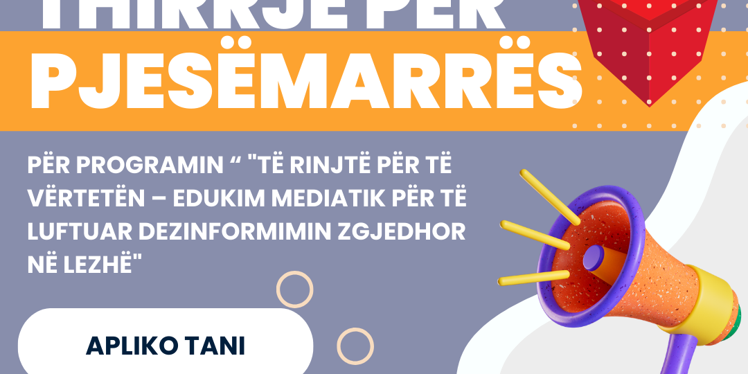 Call for Participation: Series (3) of Trainings on Media Education during Election Times || "Youth for Truth"