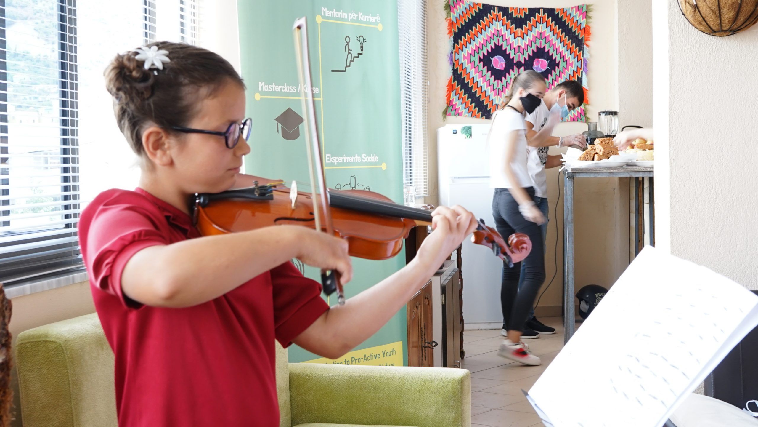 Inauguration of the H.A.N.A Youth Center in Lezha, "Chamber of Friends"