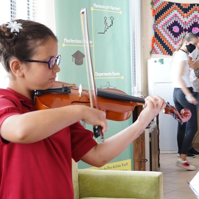 Inauguration of the H.A.N.A Youth Center in Lezha, "Chamber of Friends"