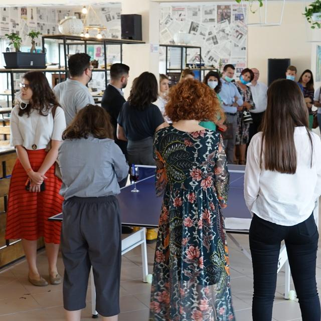 Inauguration of the H.A.N.A Youth Center in Lezha, "Chamber of Friends"