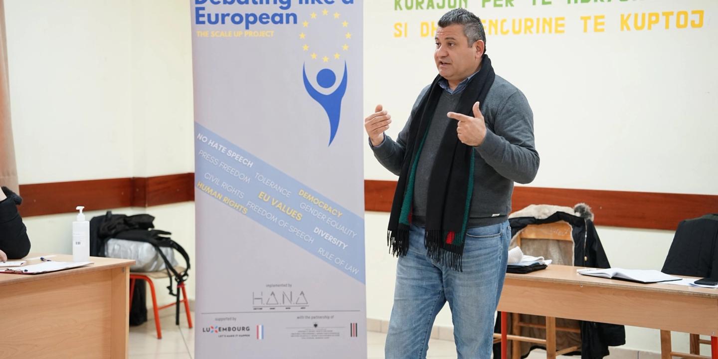 Lesson 6 |“Debating like a European”| Differentiation between political parties and politics. Accountability. | Lecturer – Mentor Kikia