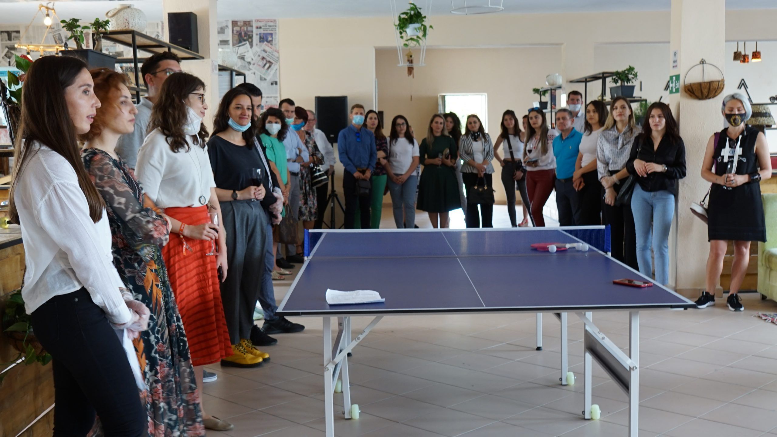 Inauguration of the H.A.N.A Youth Center in Lezha, "Chamber of Friends"