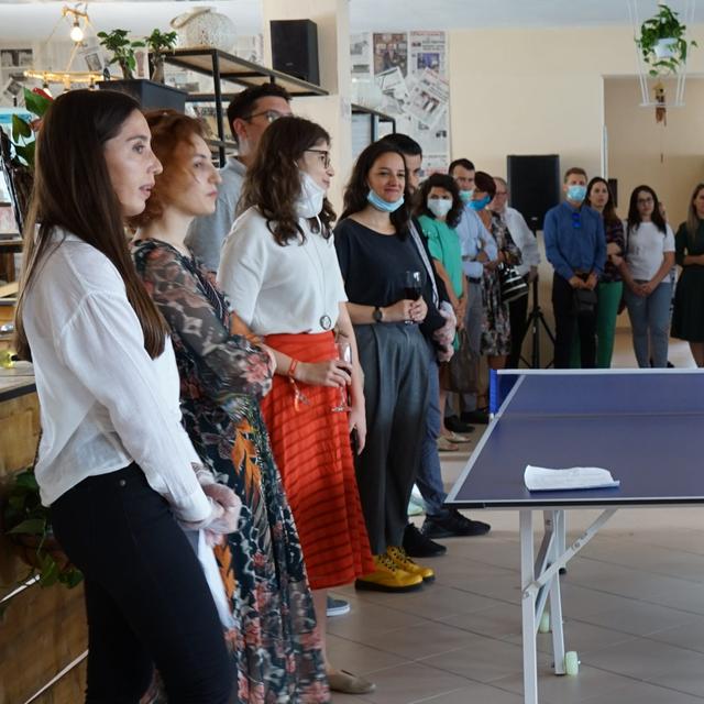 Inauguration of the H.A.N.A Youth Center in Lezha, "Chamber of Friends"