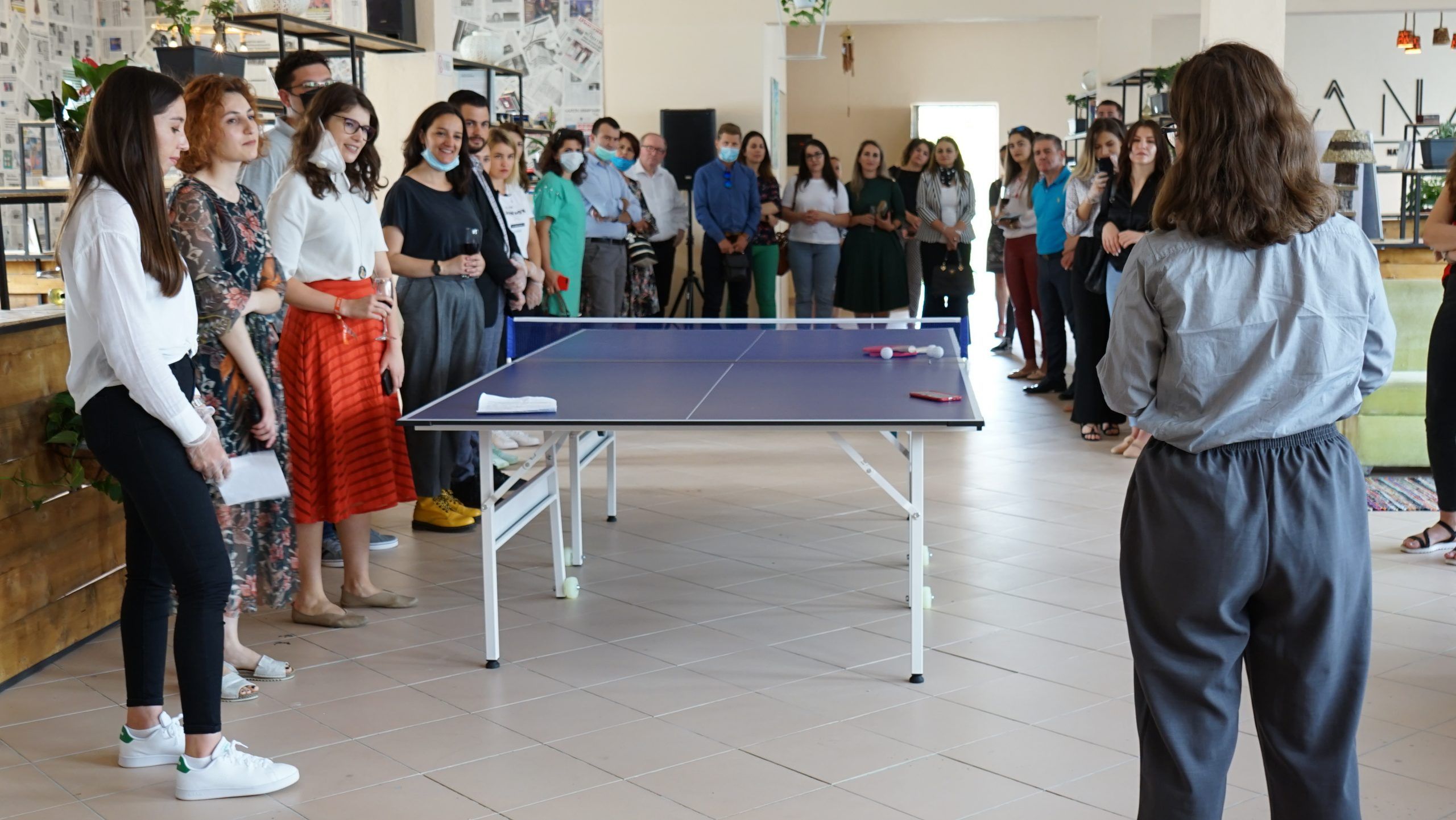 Inauguration of the H.A.N.A Youth Center in Lezha, "Chamber of Friends"