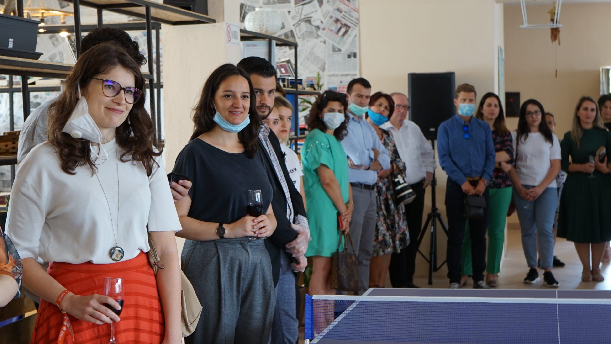 Inauguration of the H.A.N.A Youth Center in Lezha, "Chamber of Friends"