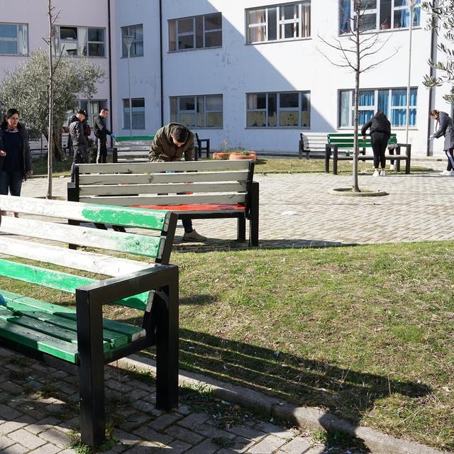 Community Service Hours (I)| Rearange of the school yard