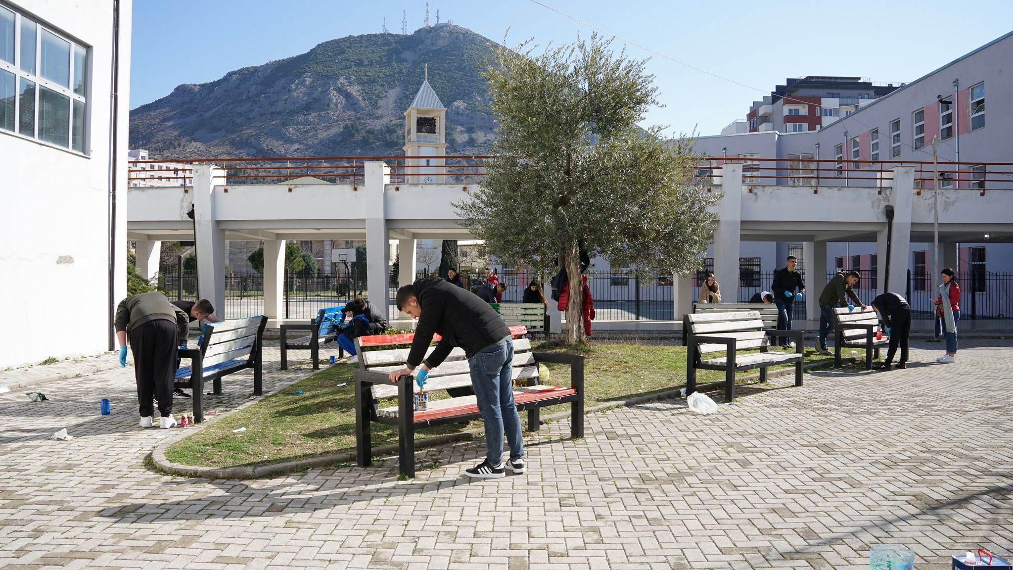 Community Service Hours (I)| Rearange of the school yard