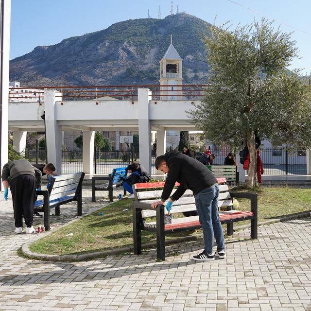 Community Service Hours (I)| Rearange of the school yard