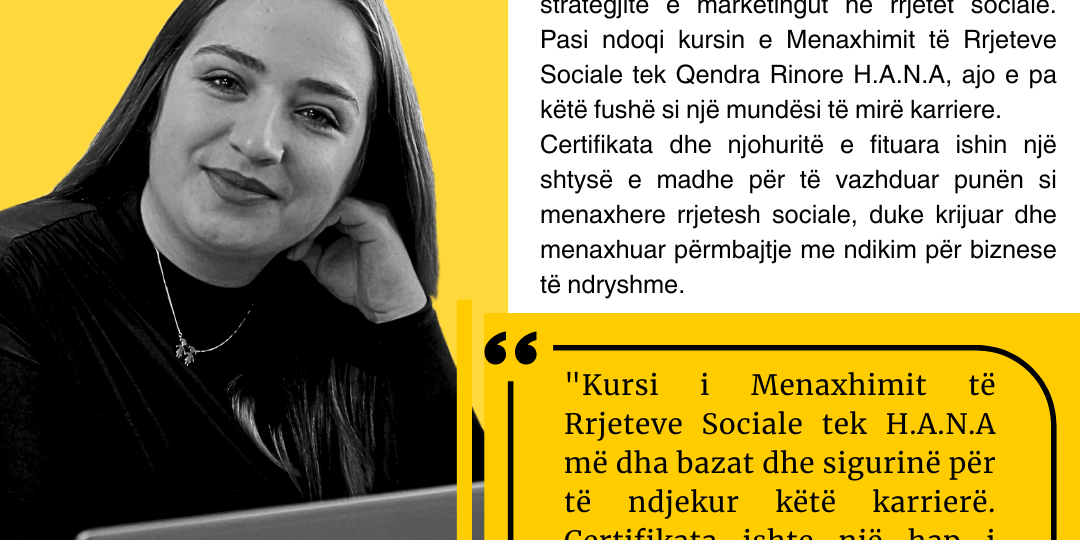 Empowering the Next Generation of Innovators – ICT Courses Profiles – Kristiana Paci