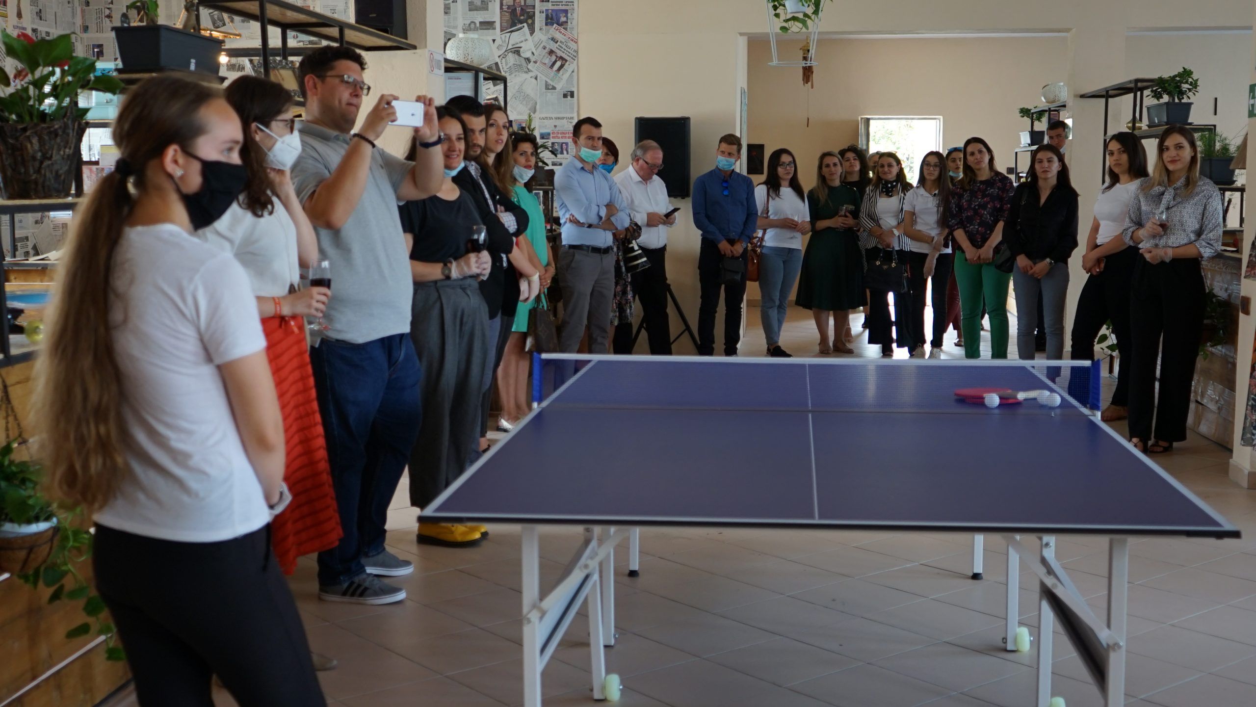 Inauguration of the H.A.N.A Youth Center in Lezha, "Chamber of Friends"