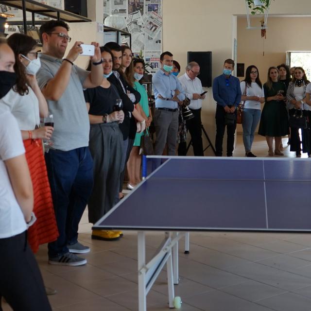 Inauguration of the H.A.N.A Youth Center in Lezha, "Chamber of Friends"