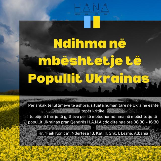 Donation in support of the Ukrainian people| Every day at H.A.N.A centre