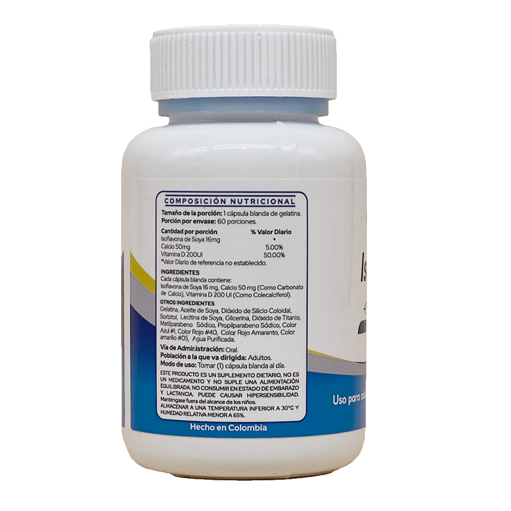 ISOFLAVONA DE SOYA 16 mg + CALCIO + VITAMINA D3 miniatura 4