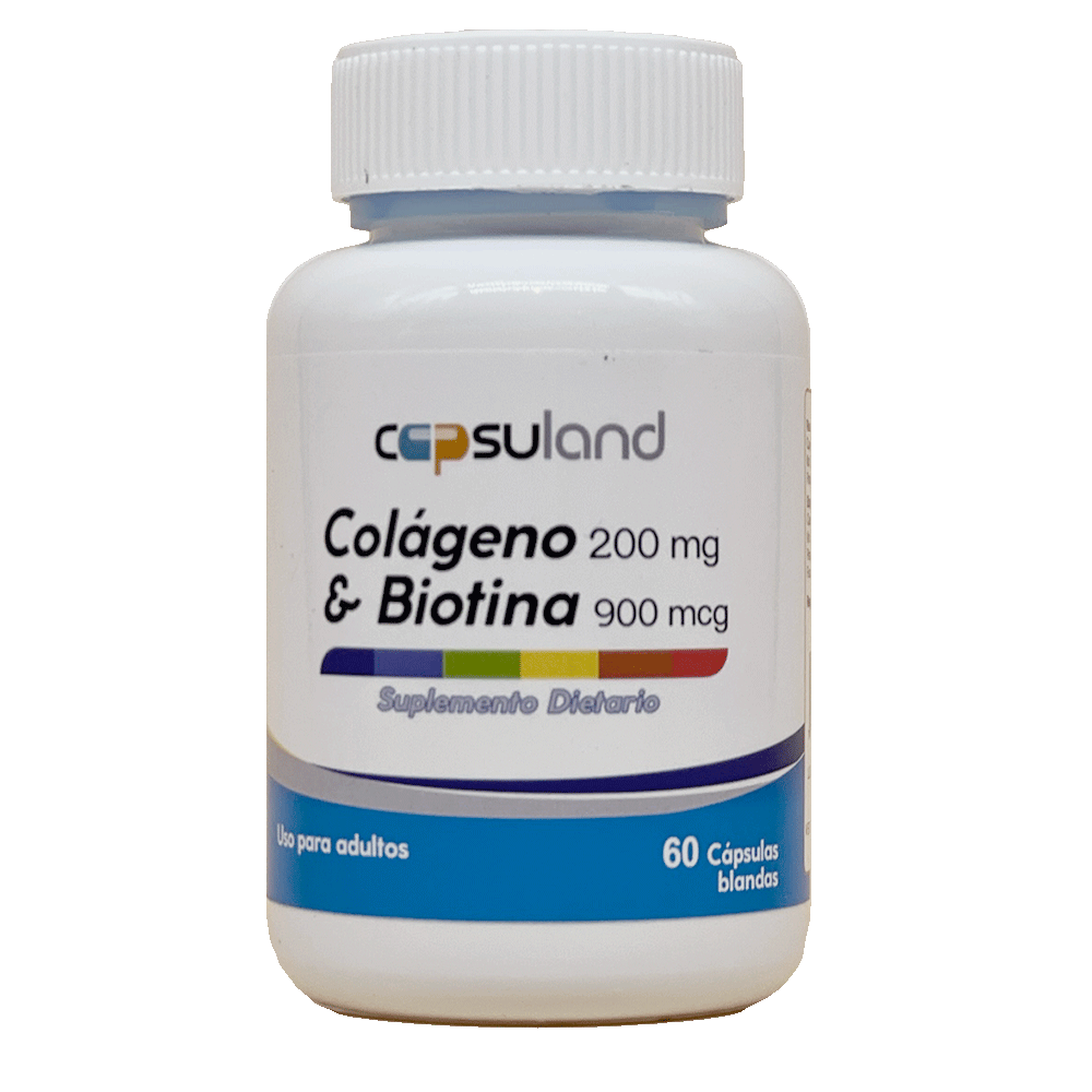 COLÁGENO 200 mg + BIOTINA 900 mcg miniatura 2