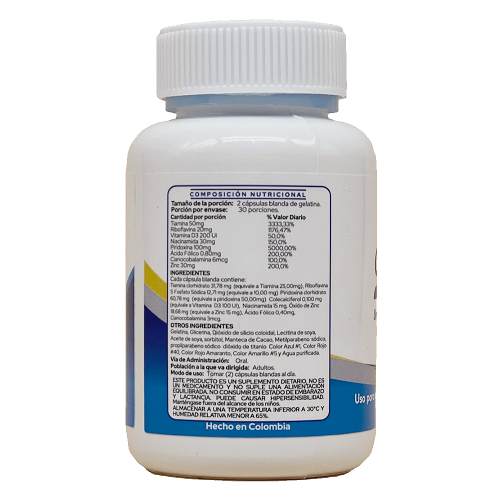 COMPLEJO B + ZINC + VITAMINA D3 miniatura 4