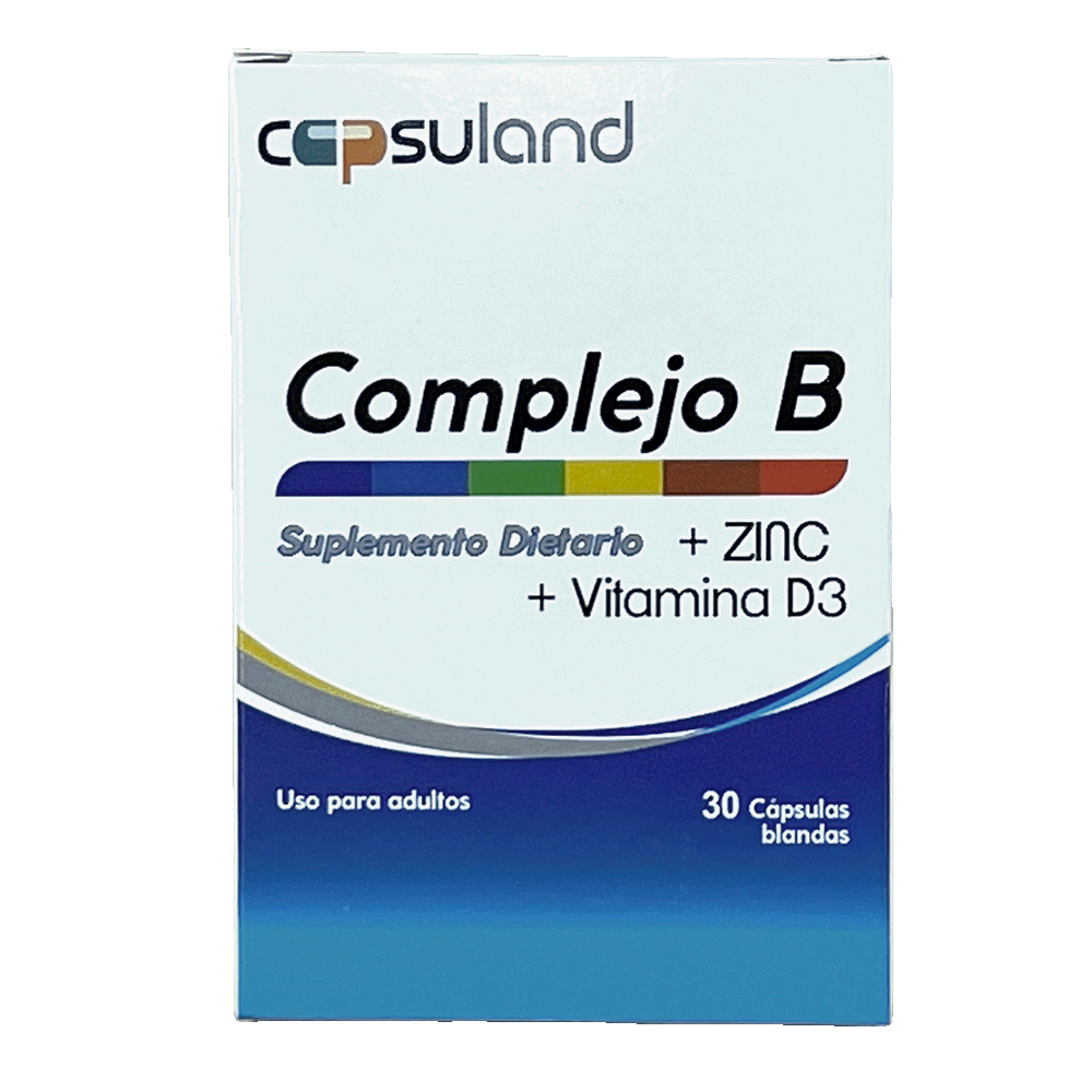 COMPLEJO B + ZINC + VITAMINA D3 - Suplemento dietario certificado INVIMA