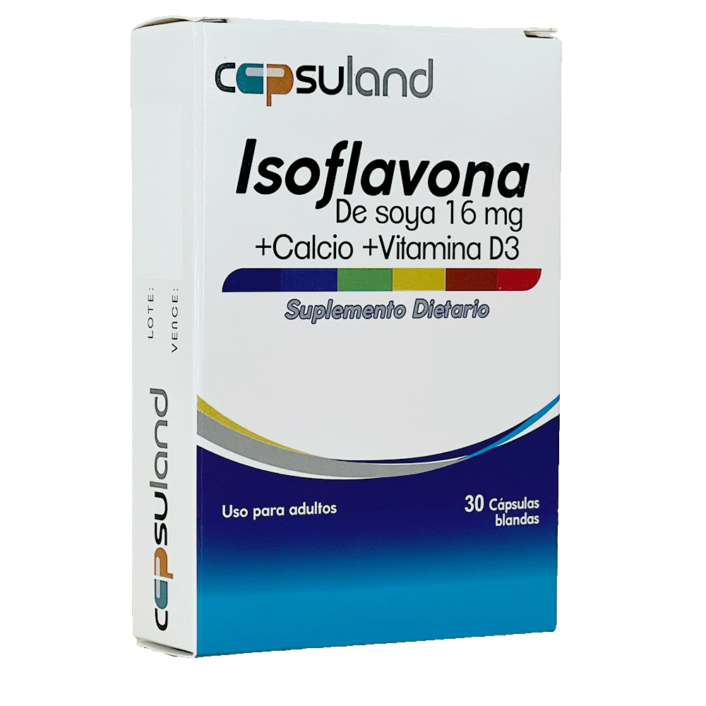 ISOFLAVONA DE SOYA 16 mg + CALCIO + VITAMINA D3 miniatura 3