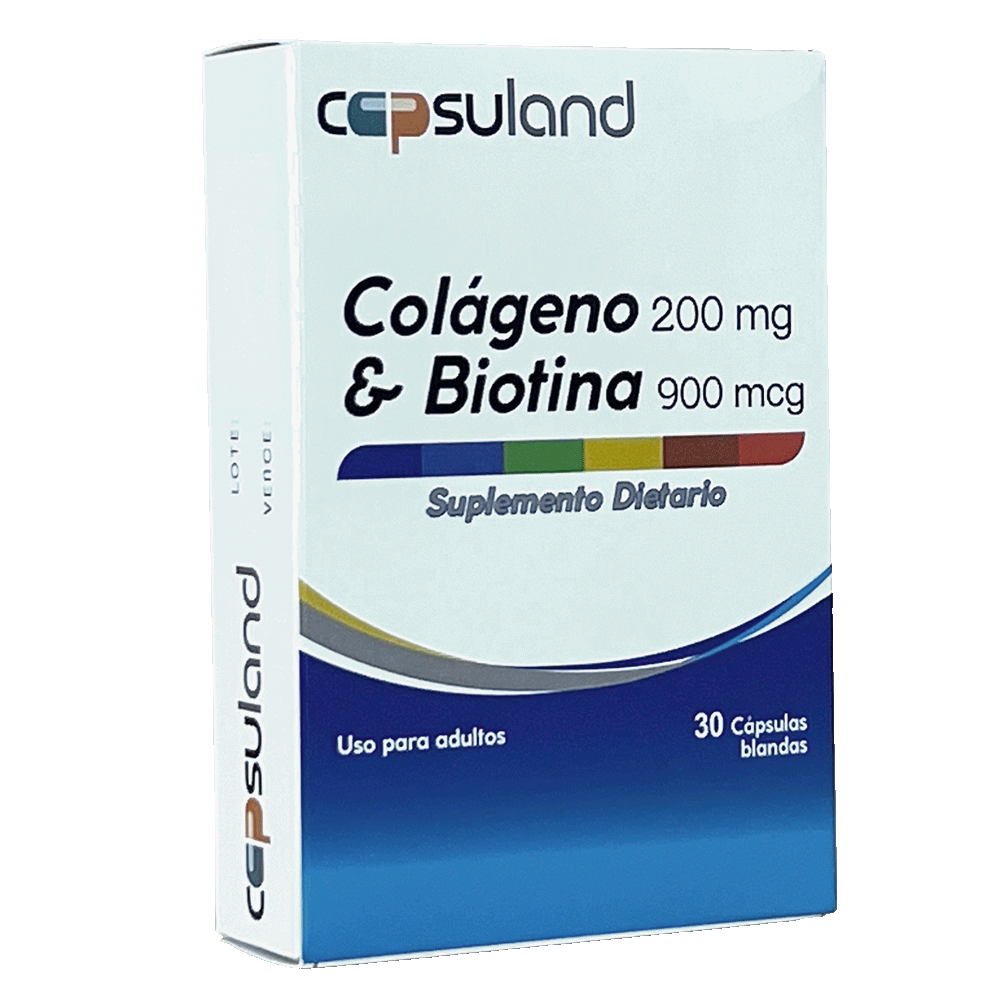 COLÁGENO 200 mg + BIOTINA 900 mcg miniatura 3