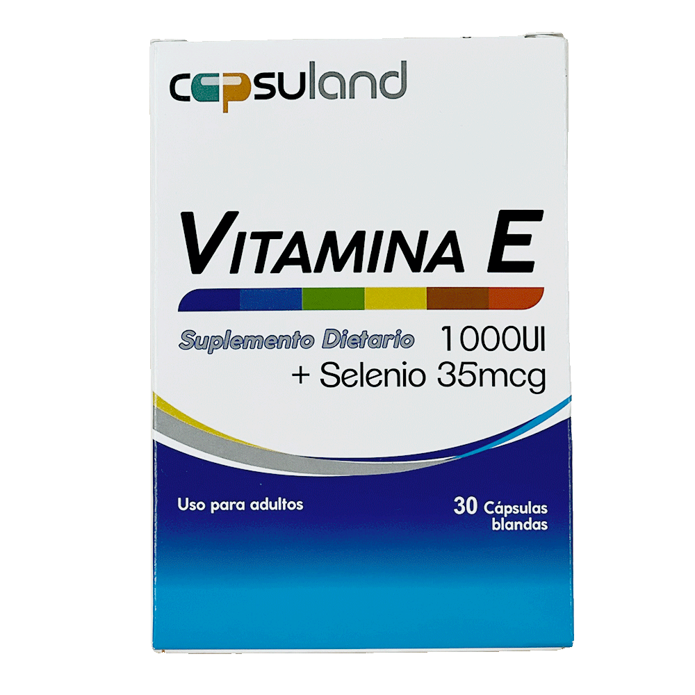 VITAMINA E 1000 UI + SELENIO 35 mcg - Suplemento dietario certificado INVIMA
