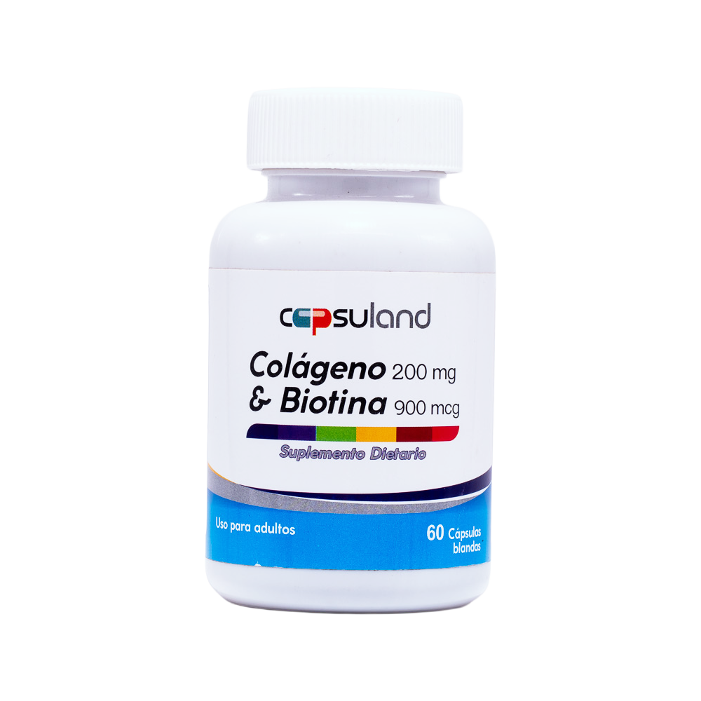 COLÁGENO 200 mg + BIOTINA 900 mcg x 60 Softgels miniatura 3