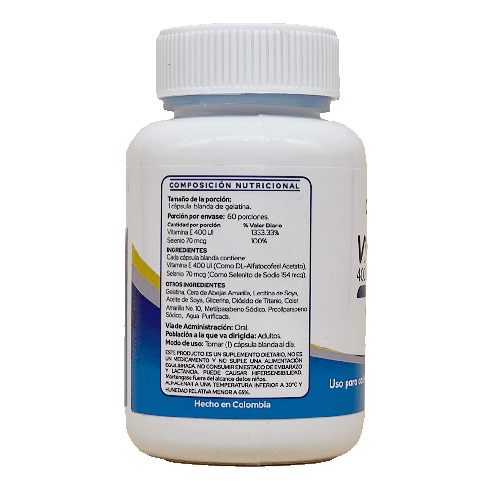 VITAMINA E 400 UI + SELENIO 70 mcg miniatura 4