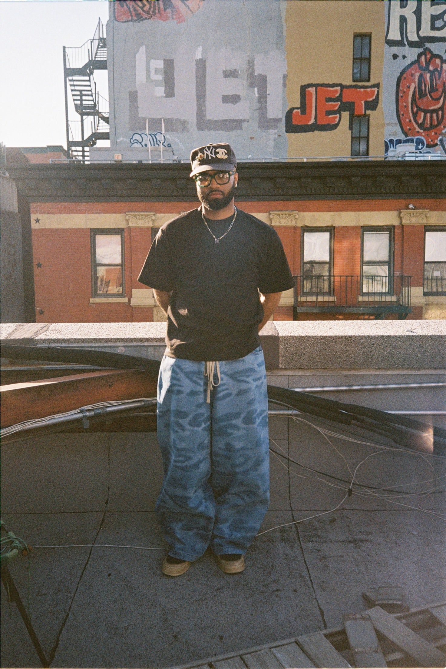 7.5oz Max Heavyweight Cropped Tee - Standard + Balloon Denim