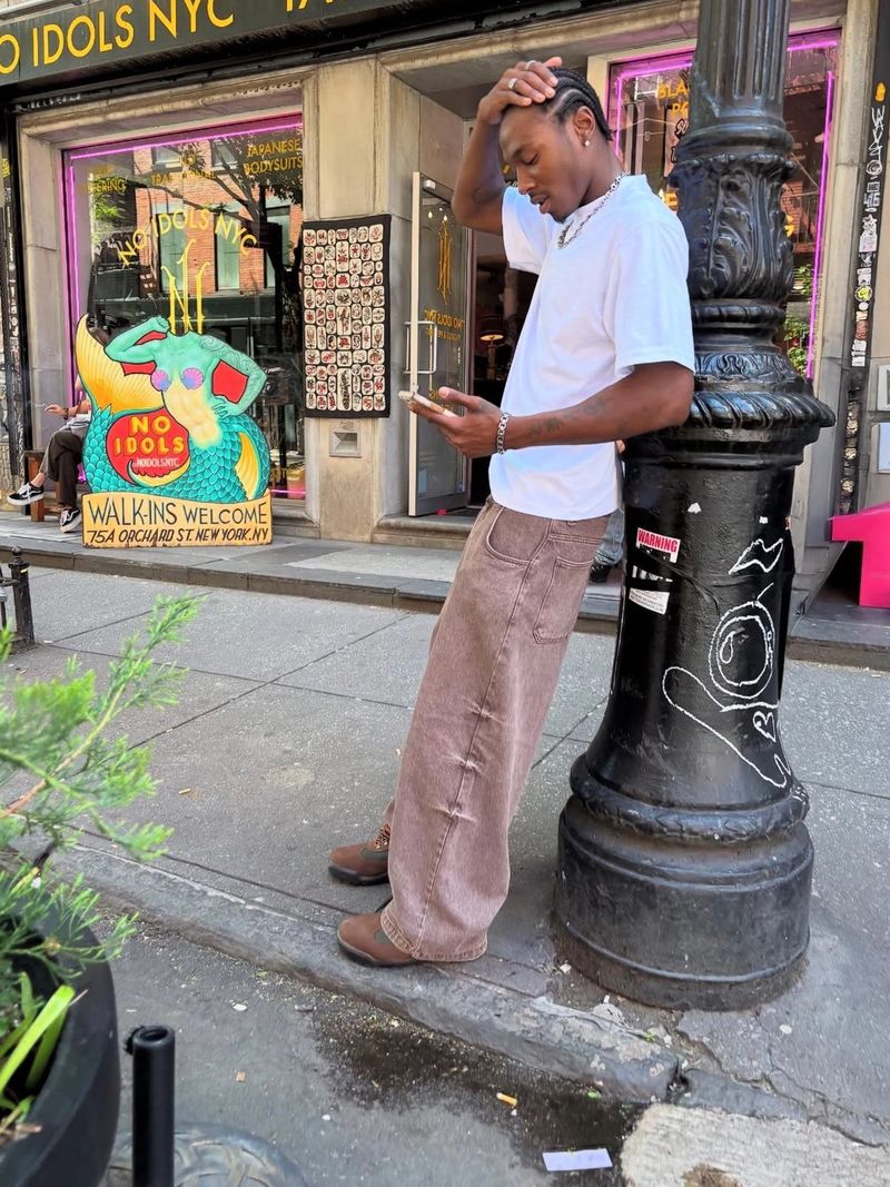 7.5oz Max Heavyweight Cropped Tee - Standard + Balloon Denim