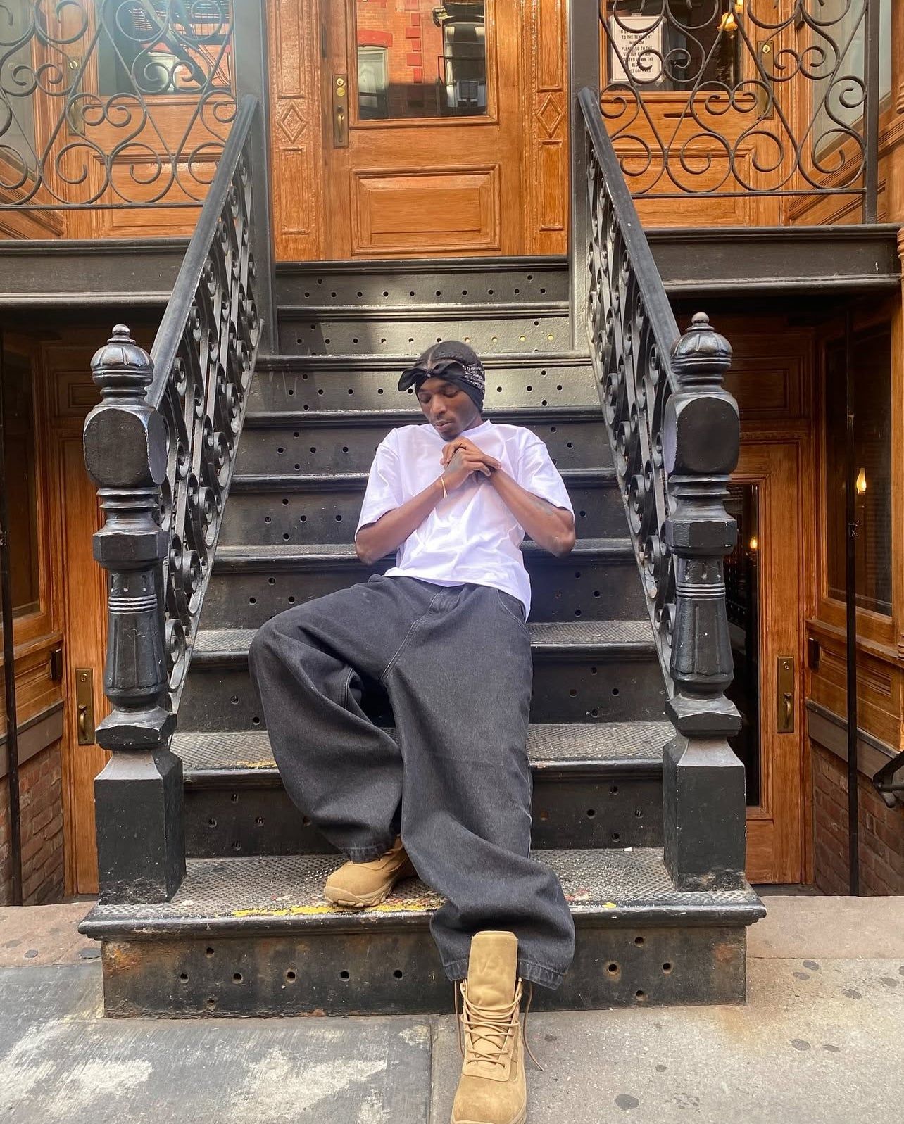 7.5oz Max Heavyweight Cropped Tee - Standard + Balloon Denim