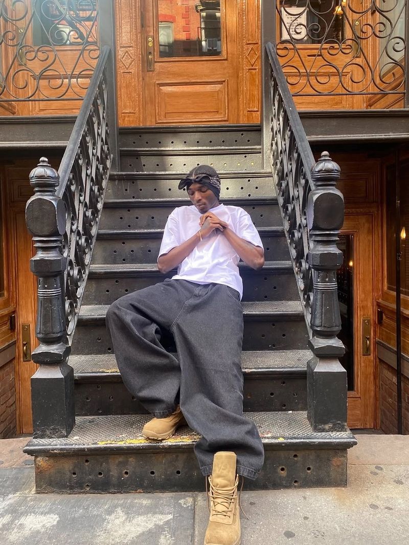 7.5oz Max Heavyweight Cropped Tee - Standard + Balloon Denim