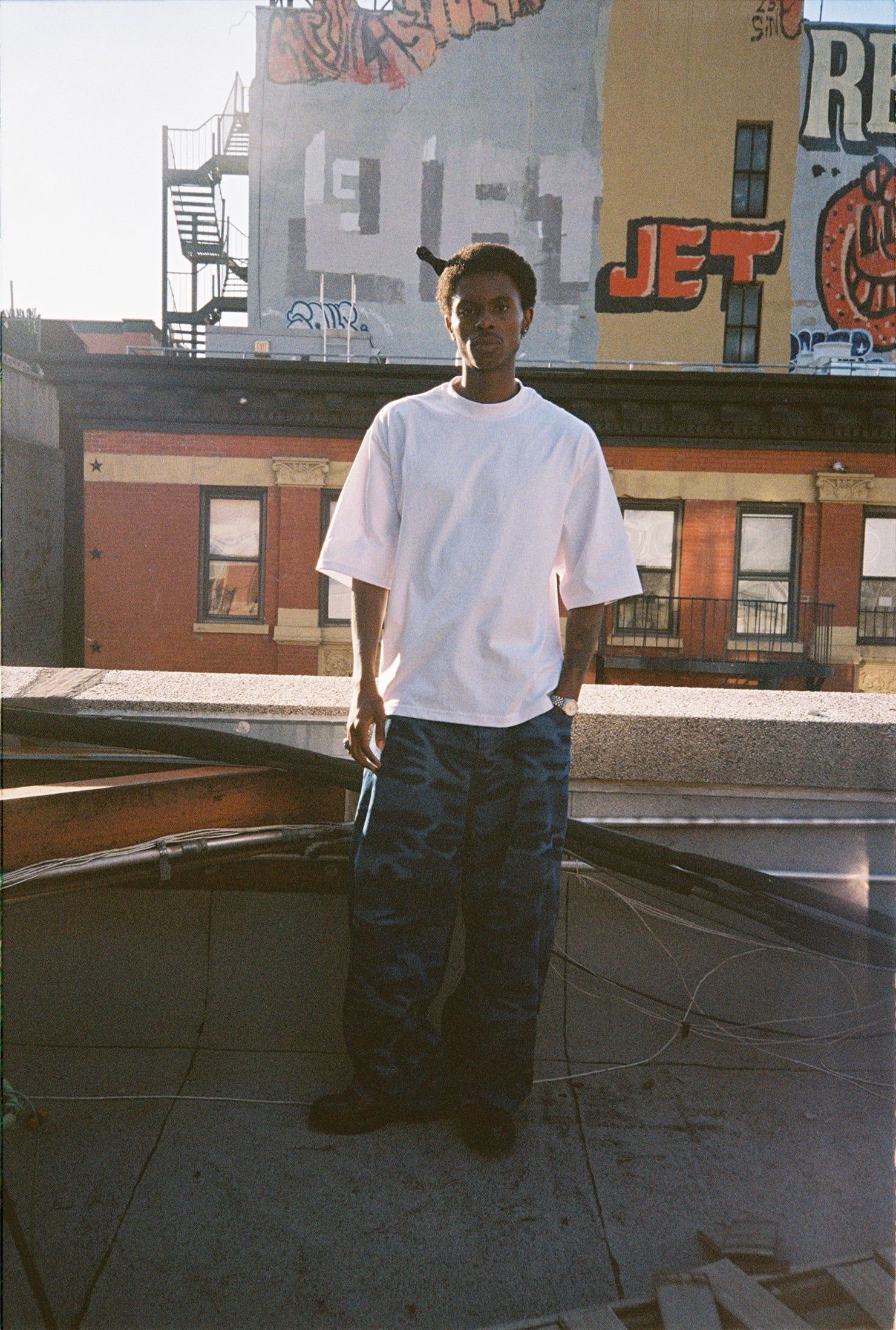 7.5oz Max Heavyweight Oversized Tee + Balloon Denim