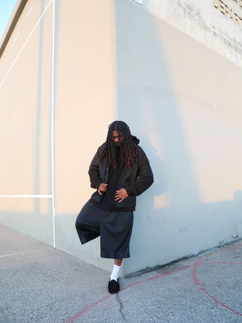 13.5oz Los Angeles Heavyweight Garment Dye Hoodie + Mesh Shorts