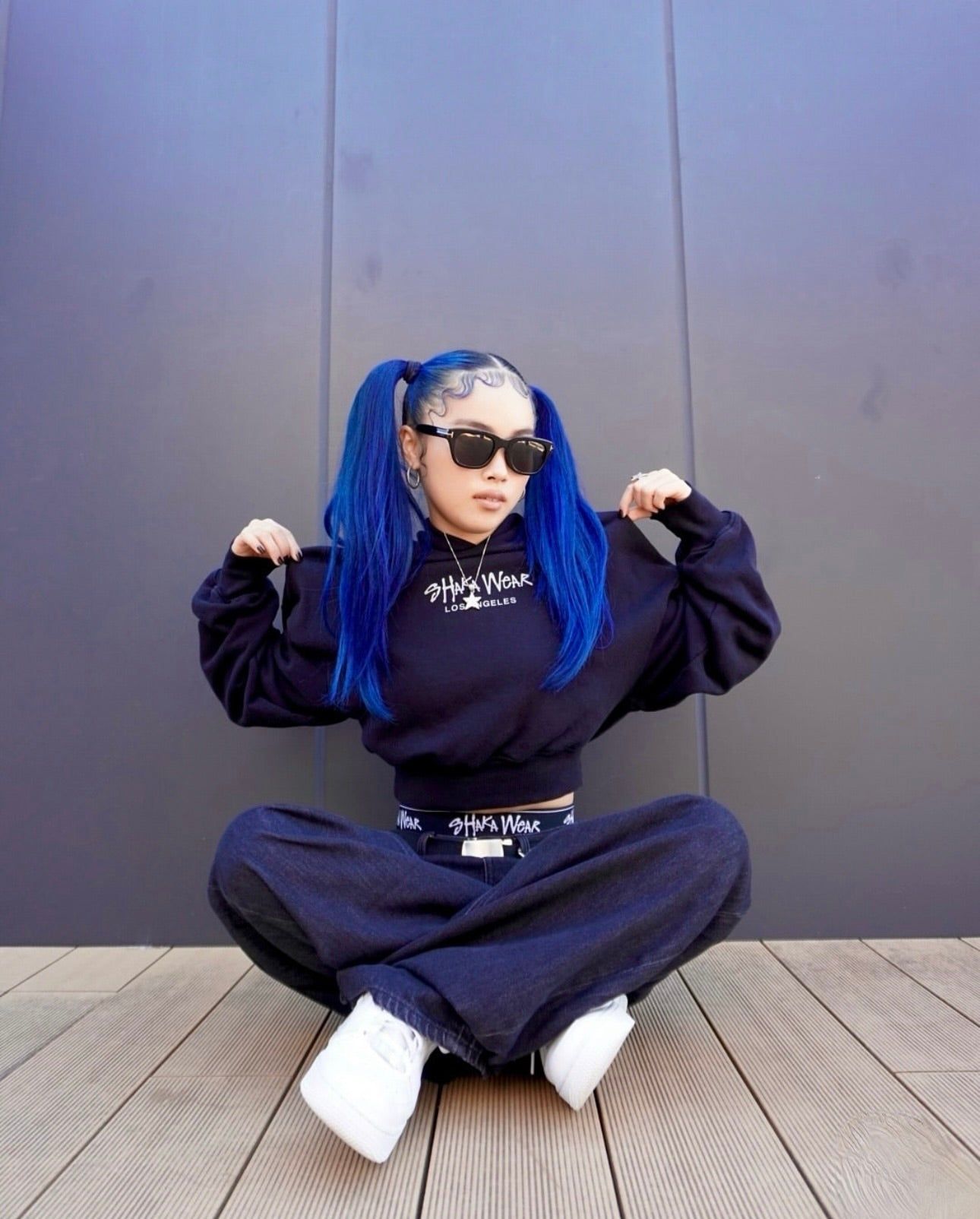 Women's Garment Dye Cropped Hoodie + 3 Pack Boxer Briefs + Balloon Denim