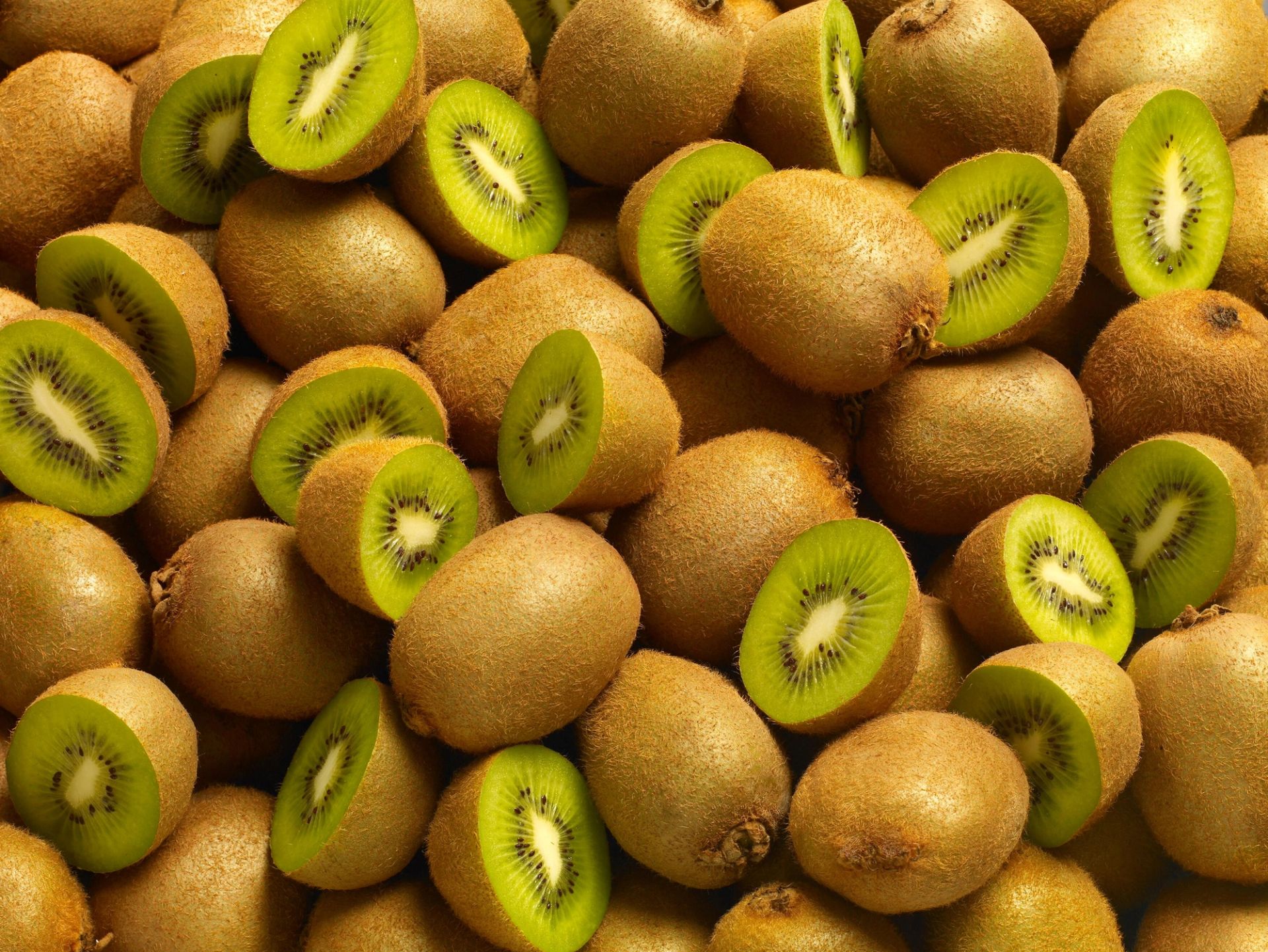 Haug med grønn kiwi. 