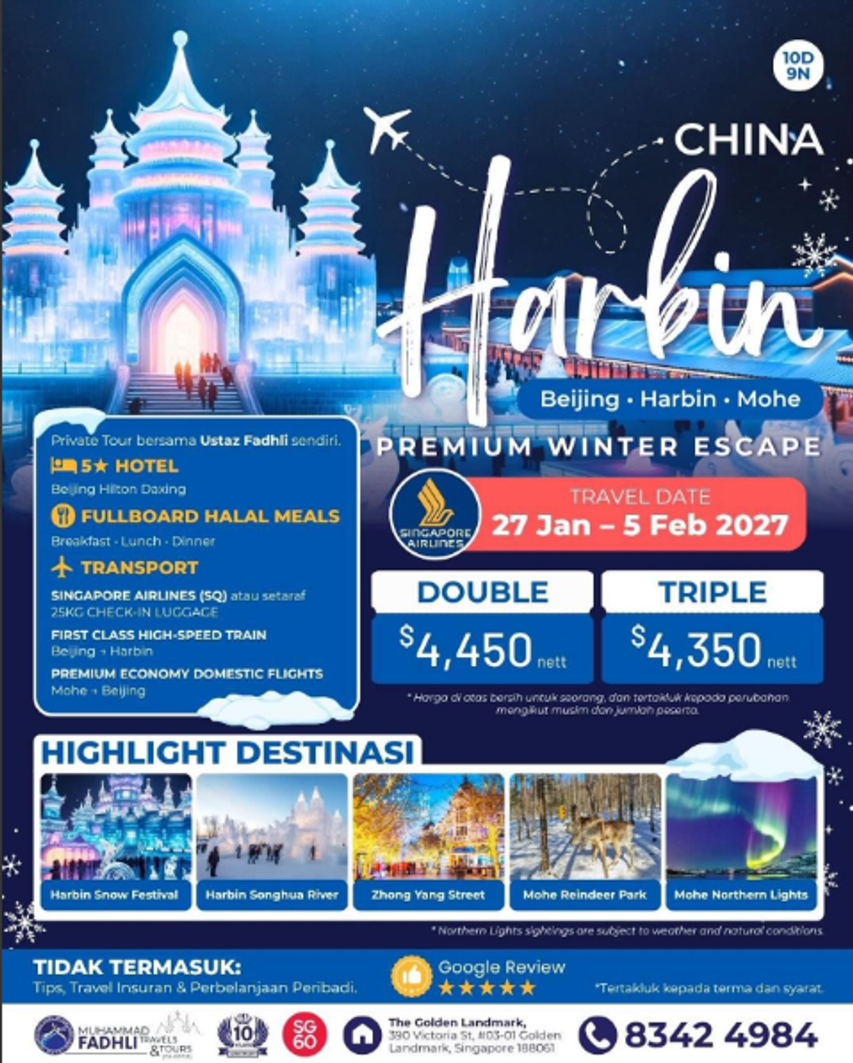 10D9N Premium Winter Escape (Beijing-Harbin-Mohe) brochure preview