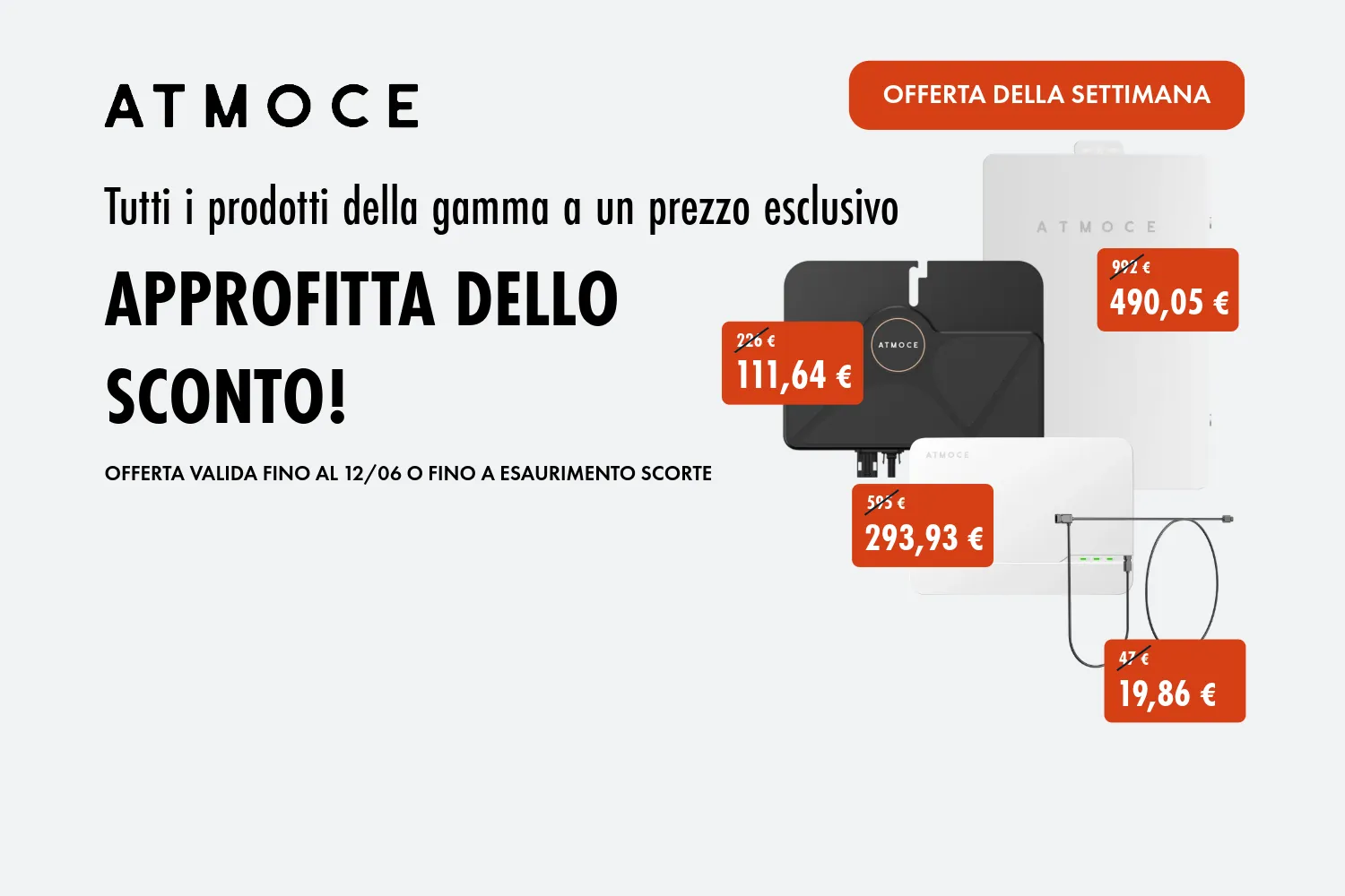 promo della settimana: gamma Atmoce